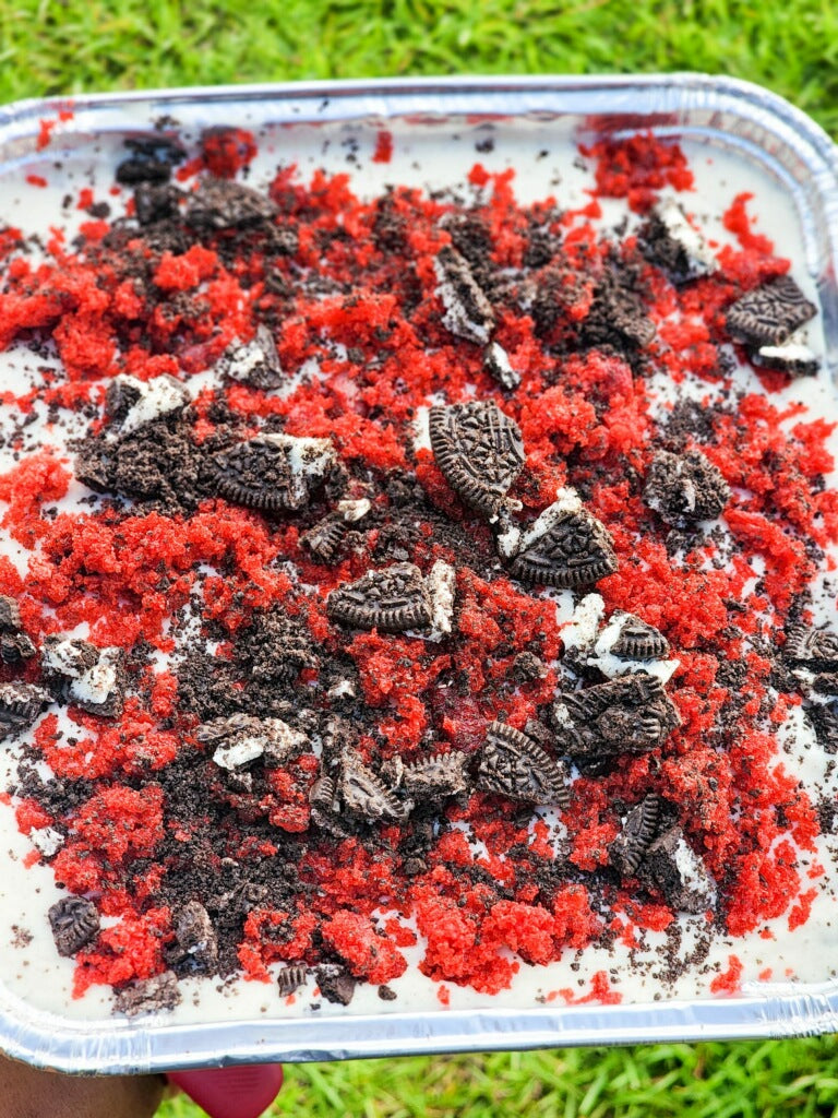 Red Velvet Oreo Pudding