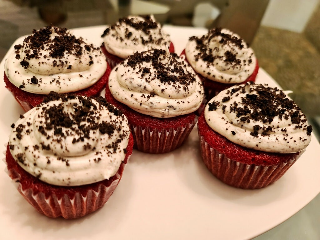 Red Velvet Oreo Cupcake